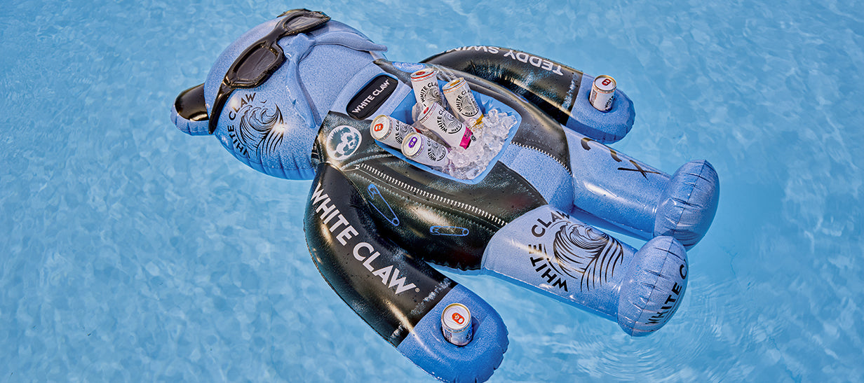 The Floatmate: White Claw® X Teddy Swims Floatie