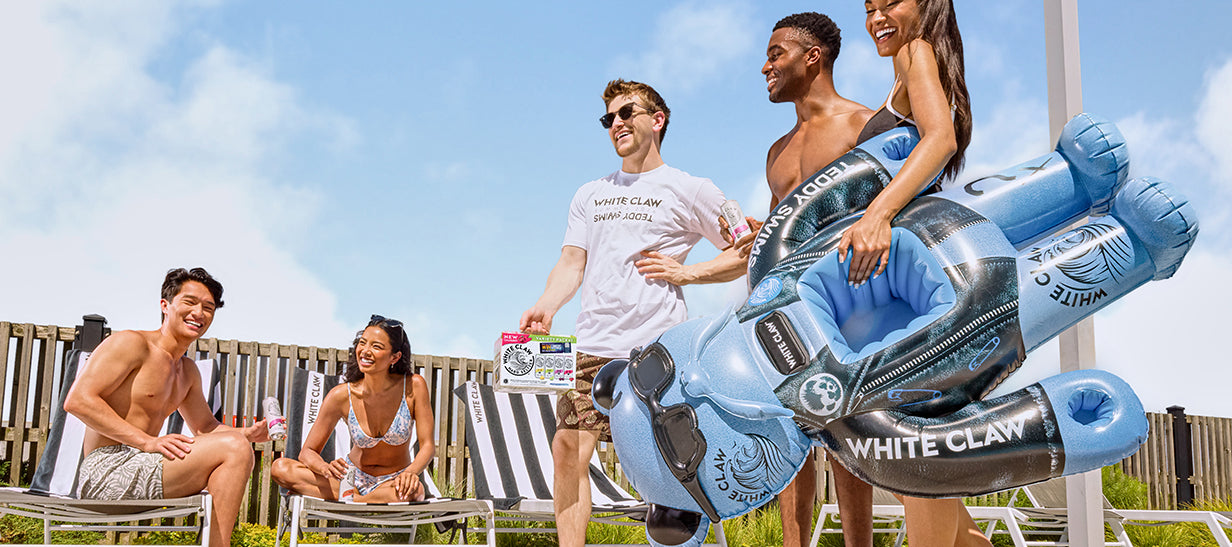 The Floatmate: White Claw® X Teddy Swims Floatie